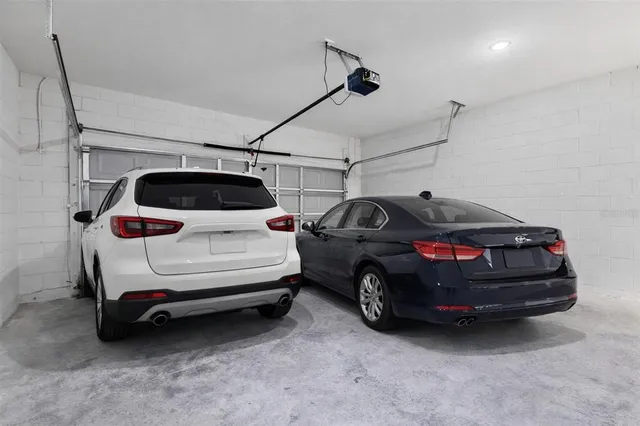 a view of a park with swings