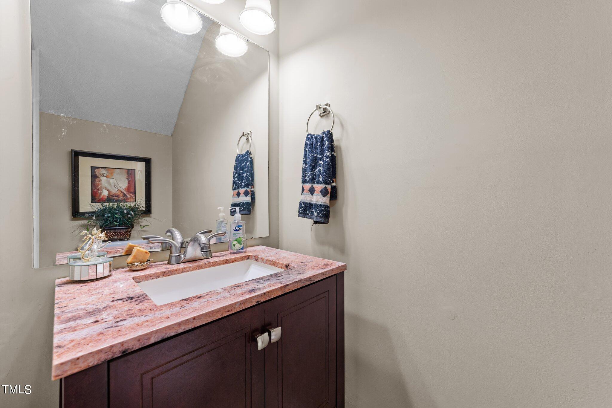 4600 Jacqueline Lane Raleigh, NC 27616 - Photo 16 of 34 a bathroom with a sink and a mirror