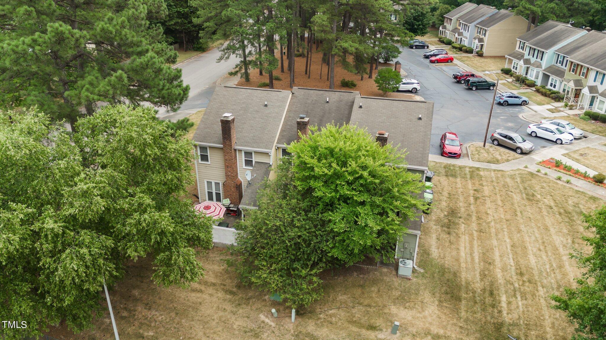 4600 Jacqueline Lane Raleigh, NC 27616 - Photo 32 of 34 an aerial view of a house with a yard