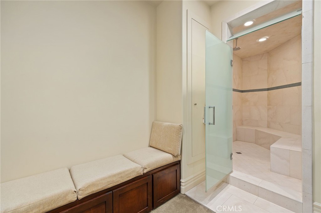 105 Oak Grove Monrovia, CA 91016 - Photo 23 of 46 a bathroom with a granite countertop sink a toilet and shower