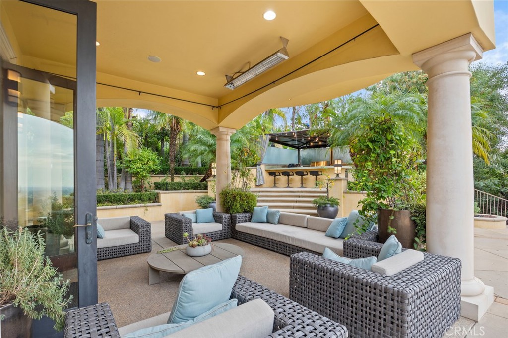 105 Oak Grove Monrovia, CA 91016 - Photo 43 of 46 a outdoor living space with patio furniture and a potted plant