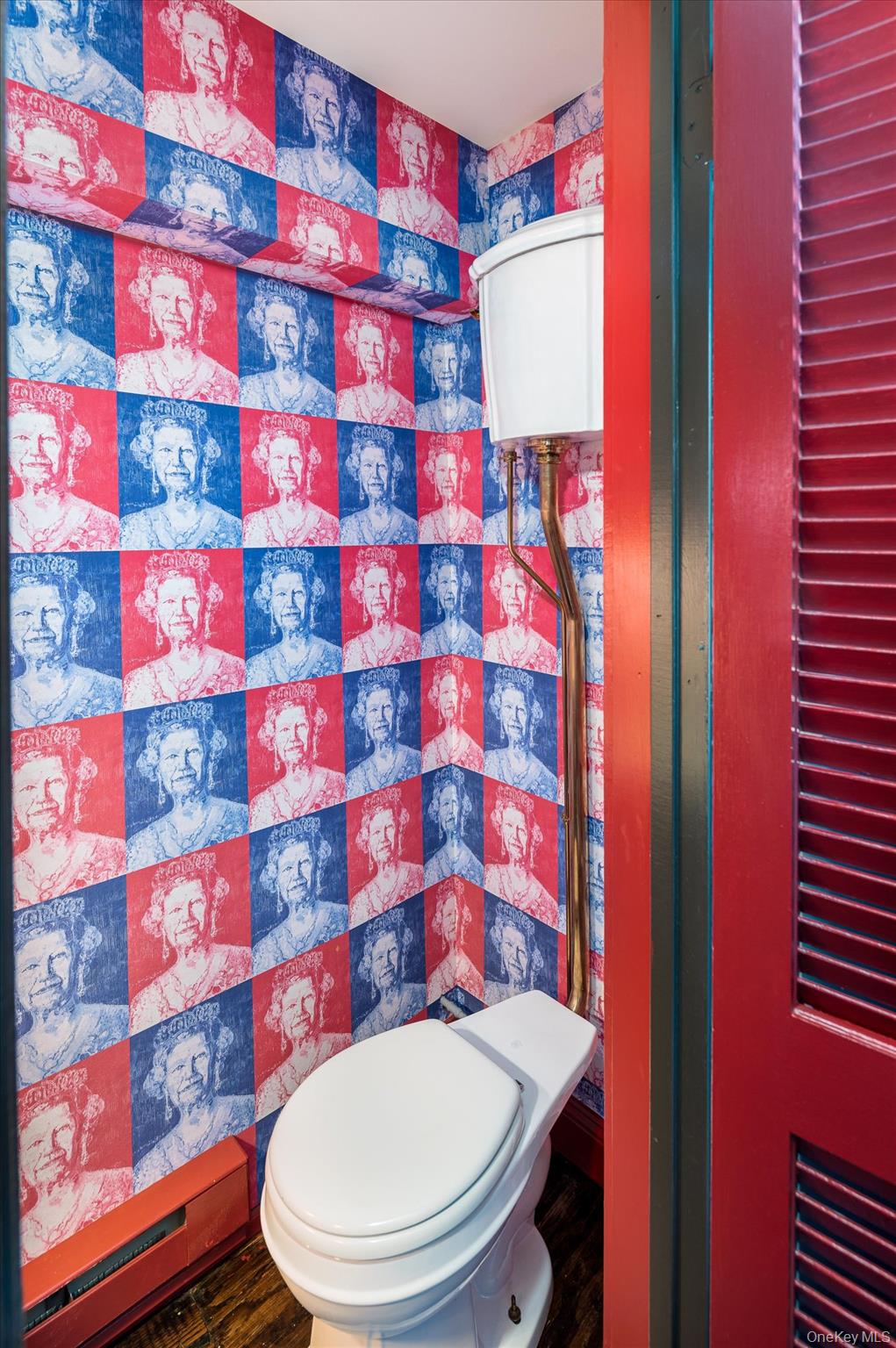 459 Old Post Road Bedford, NY 10506 - Photo 15 of 24 a bathroom with a toilet and a shower curtain