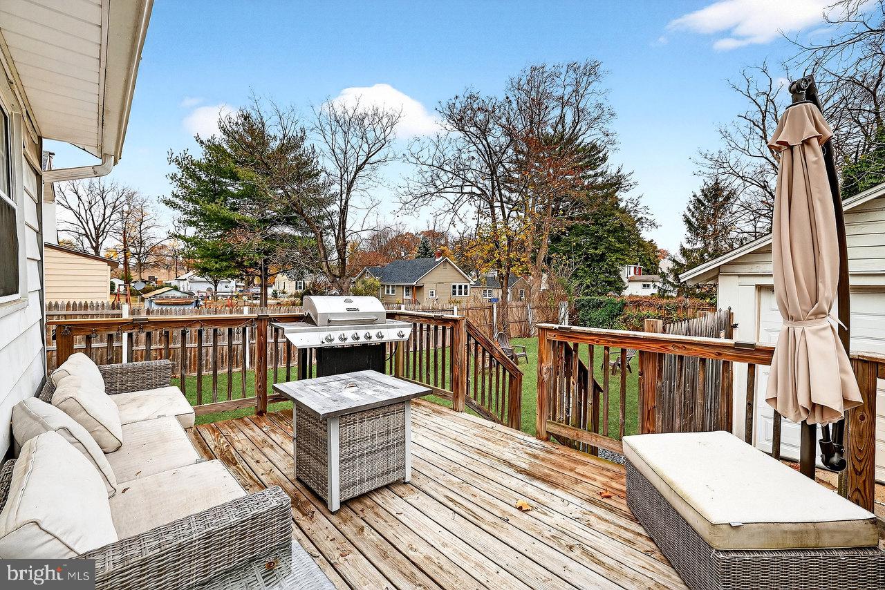 512 Spruce Street Delanco, NJ 08075 - Photo 21 of 24 a view of a balcony with wooden floor and outdoor seating