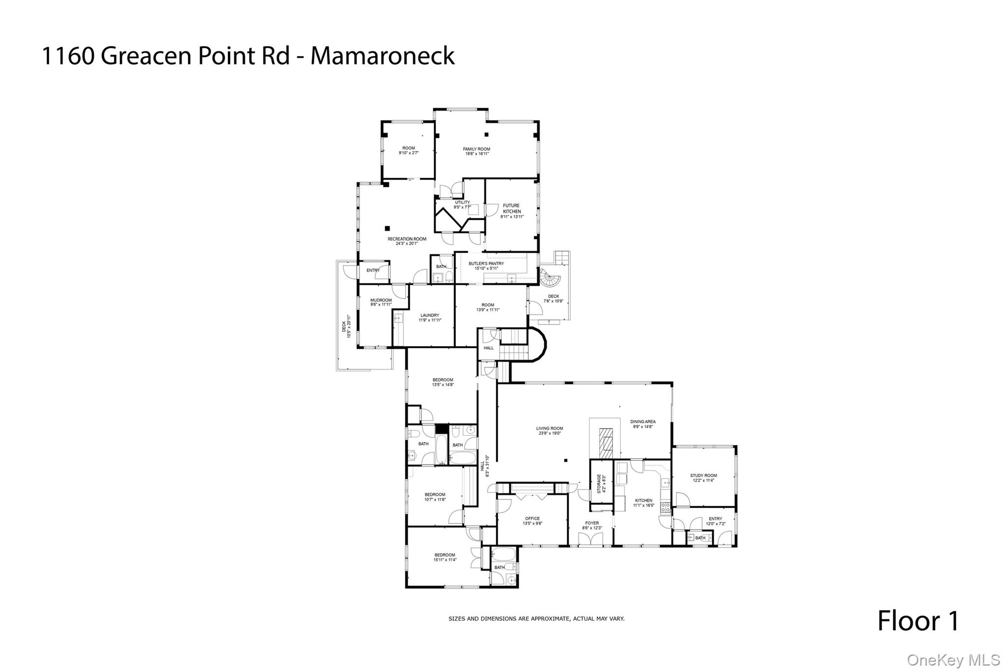 1160 Greacen Point Road Mamaroneck, NY 10543 - Photo 43 of 45 First Floor