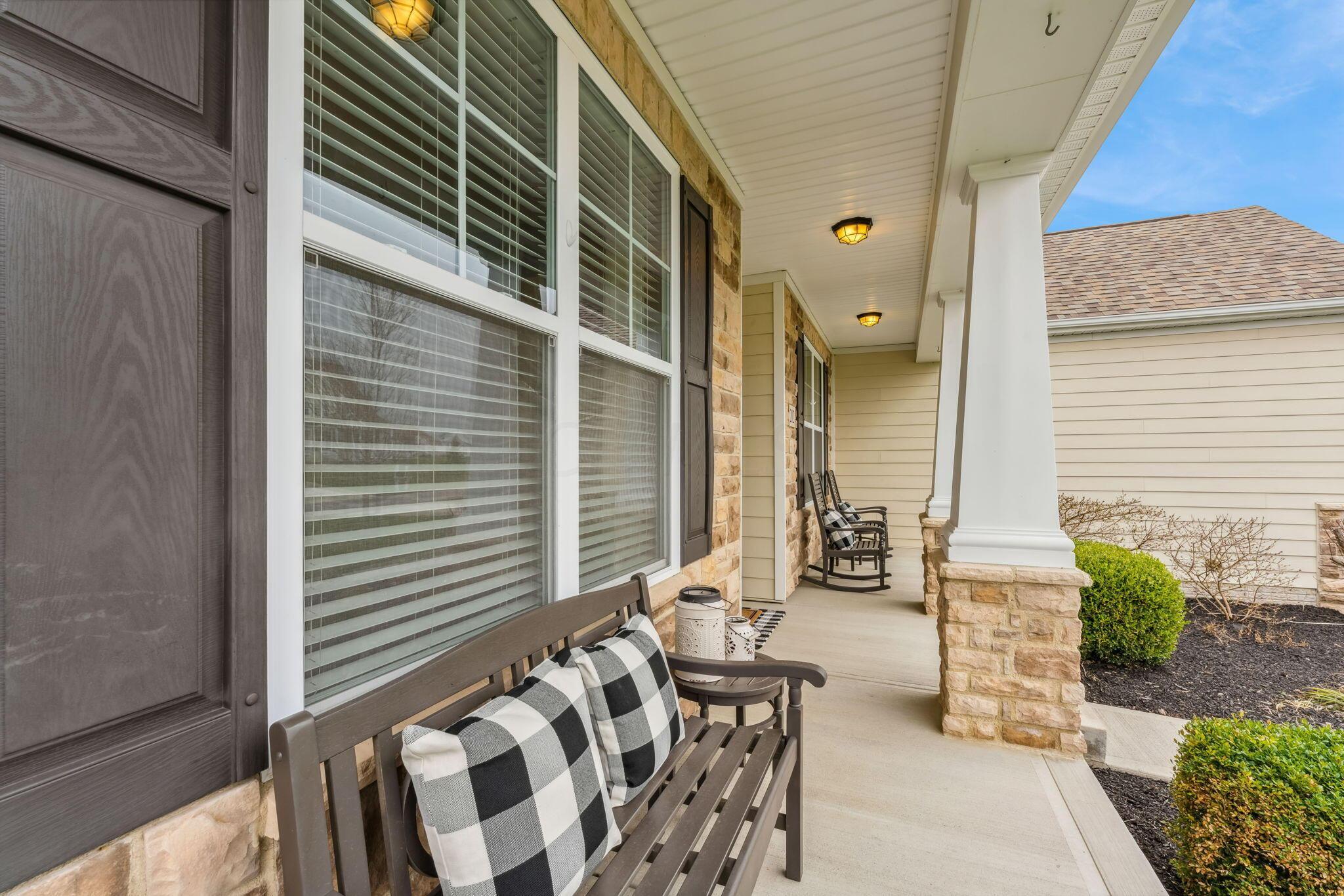202 Bluegrass Way Ostrander, OH 43061 - Photo 5 of 72 Covered Front Porch