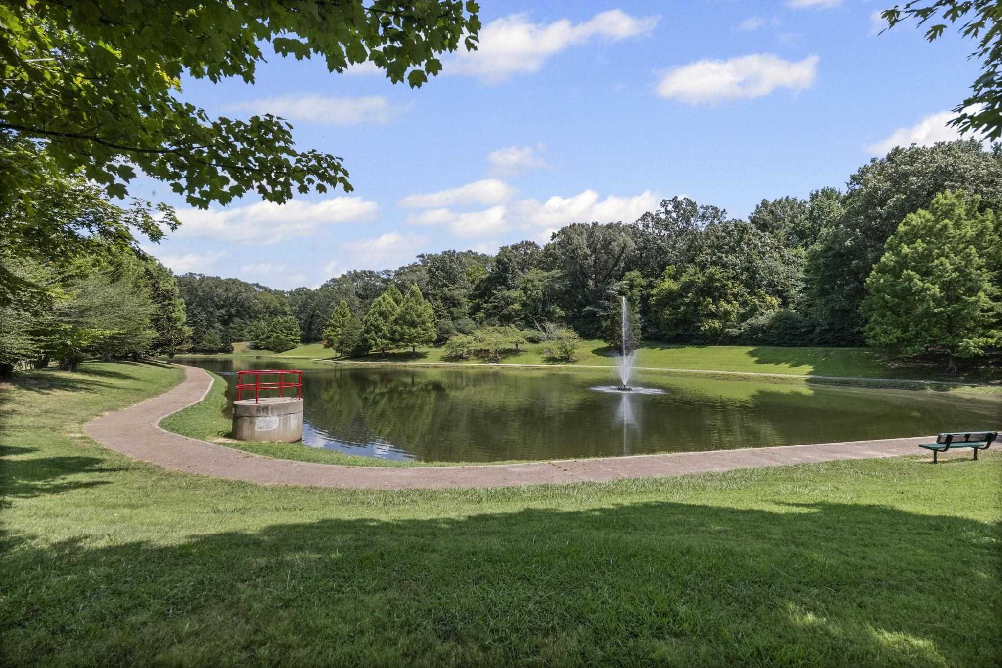 7086 McVay Road Germantown, TN 38138 - Photo 23 of 40 View of Lake at the park surrounded by walking trail.