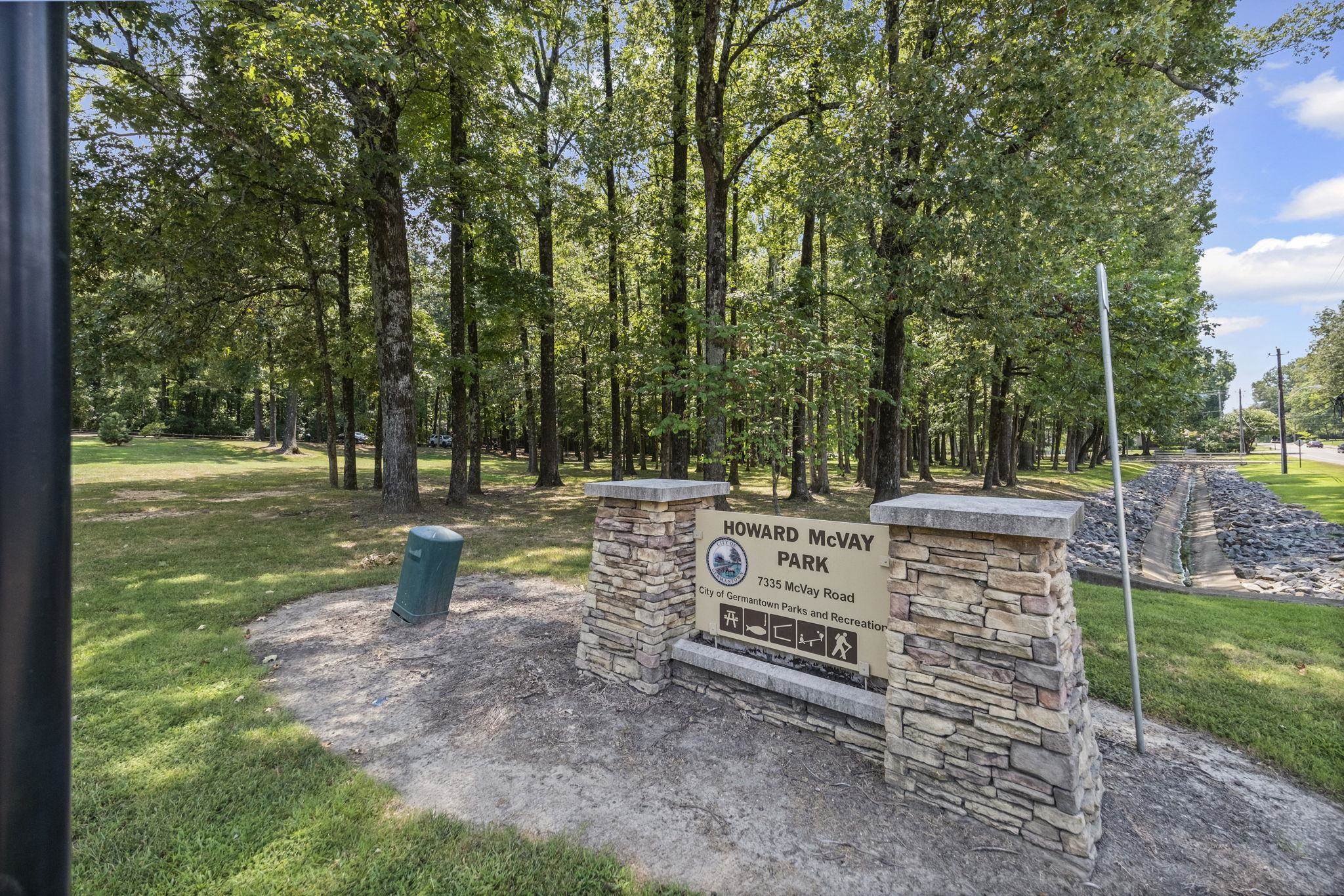 7086 McVay Road Germantown, TN 38138 - Photo 38 of 40 a view of a park with large trees
