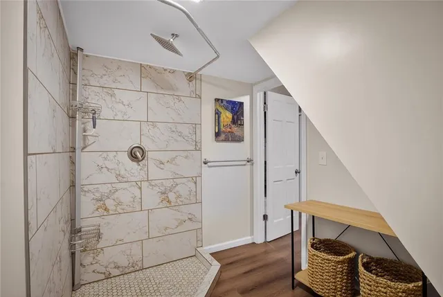 a view of walk in closet