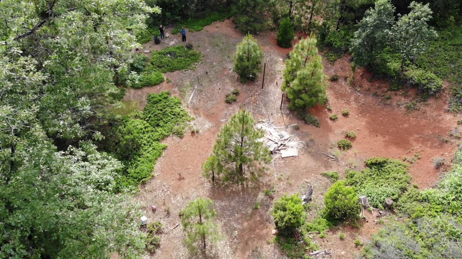 0 Slalom Lane Pollock Pines, CA 95726 - Photo 2 of 7 an aerial view of a yard with a lot of flower plants and wooden fence