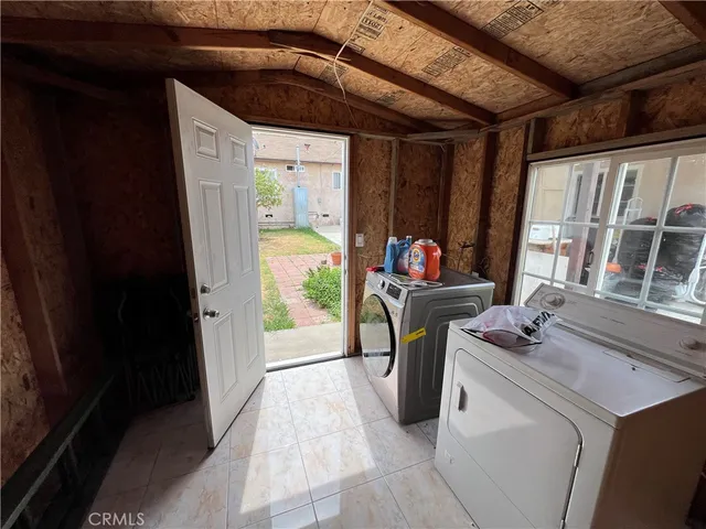 a room with storage and utility