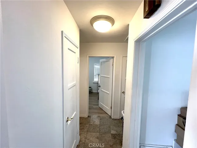 a view of a bathroom from a bathroom