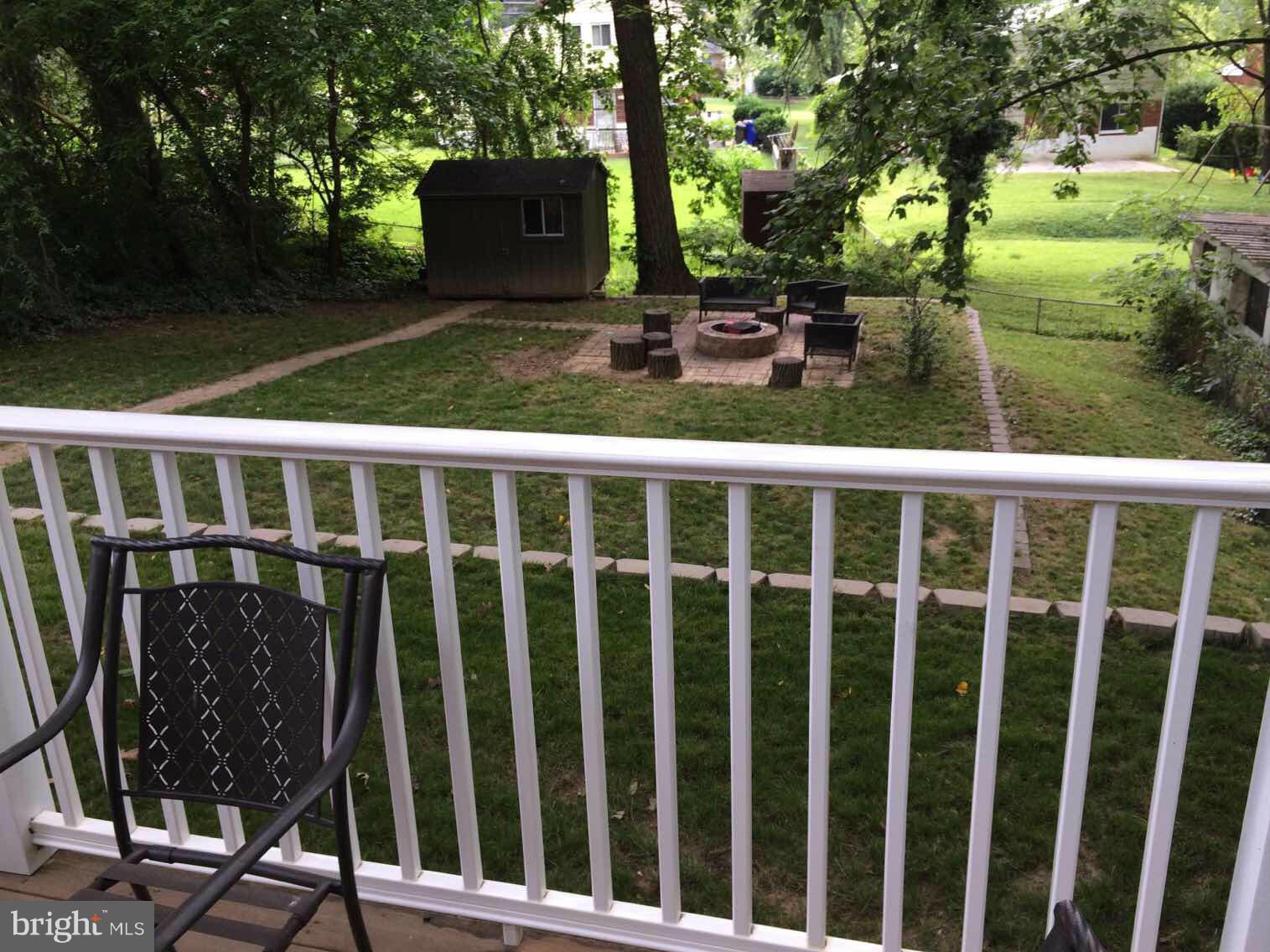 4128 Sampson Road Silver Spring, MD 20906 - Photo 13 of 30 Deck off Dining Rm overlooks BBQ Pit in Back Yard
