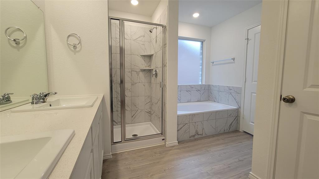 587 Avre Loop Kyle, TX 78640 - Photo 9 of 20 a bathroom with a bathtub and a sink