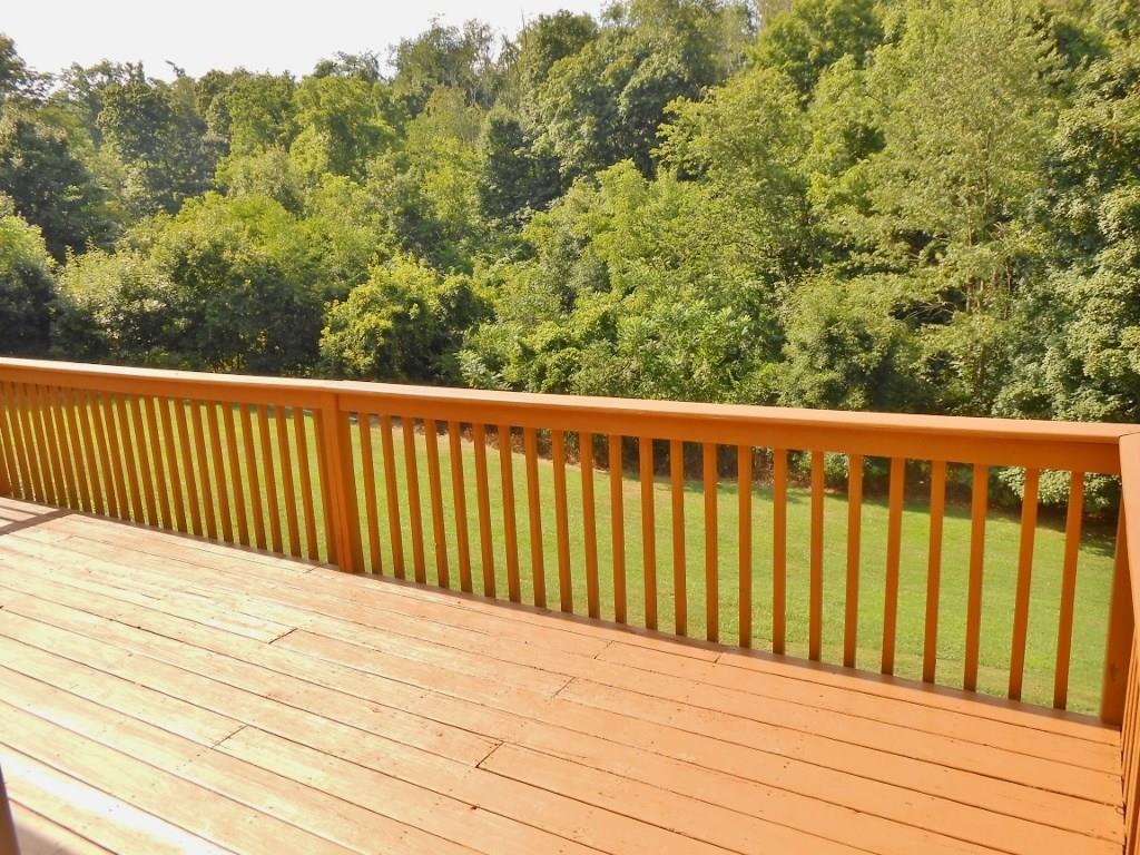 1723 Amity Ridge Road Washington, PA 15301 - Photo 19 of 25 Rear deck with view of stream and woods.