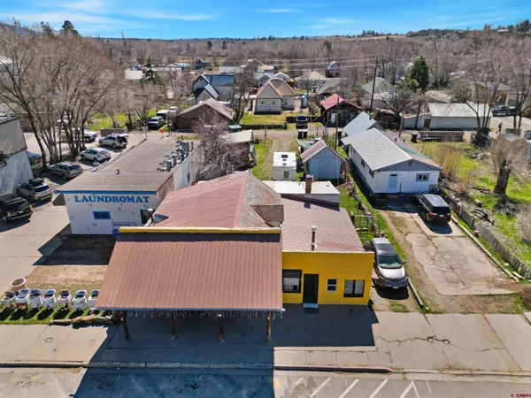 an aerial view of a city