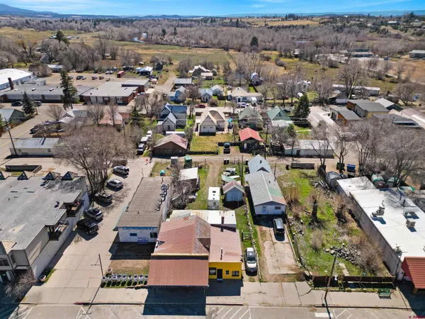 an aerial view of a city