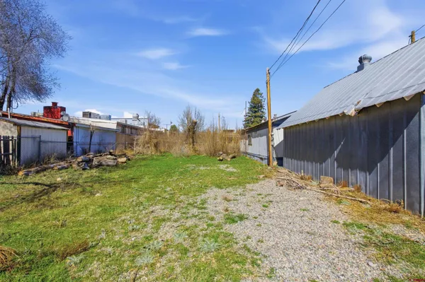 a backyard of a house