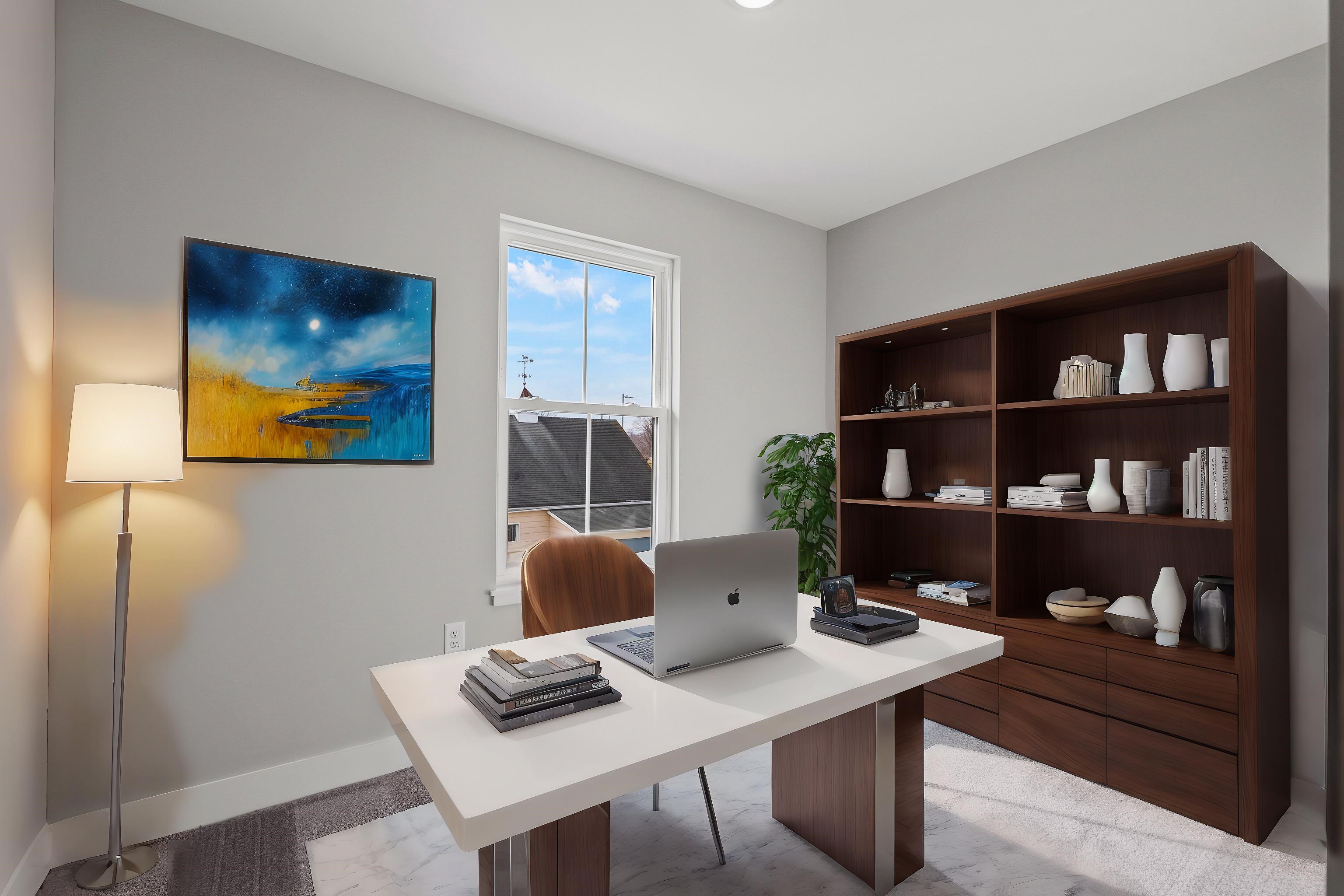 25 Barnyard Circle Bridgewater, VA 22812 - Photo 21 of 45 a workspace with furniture and lamp