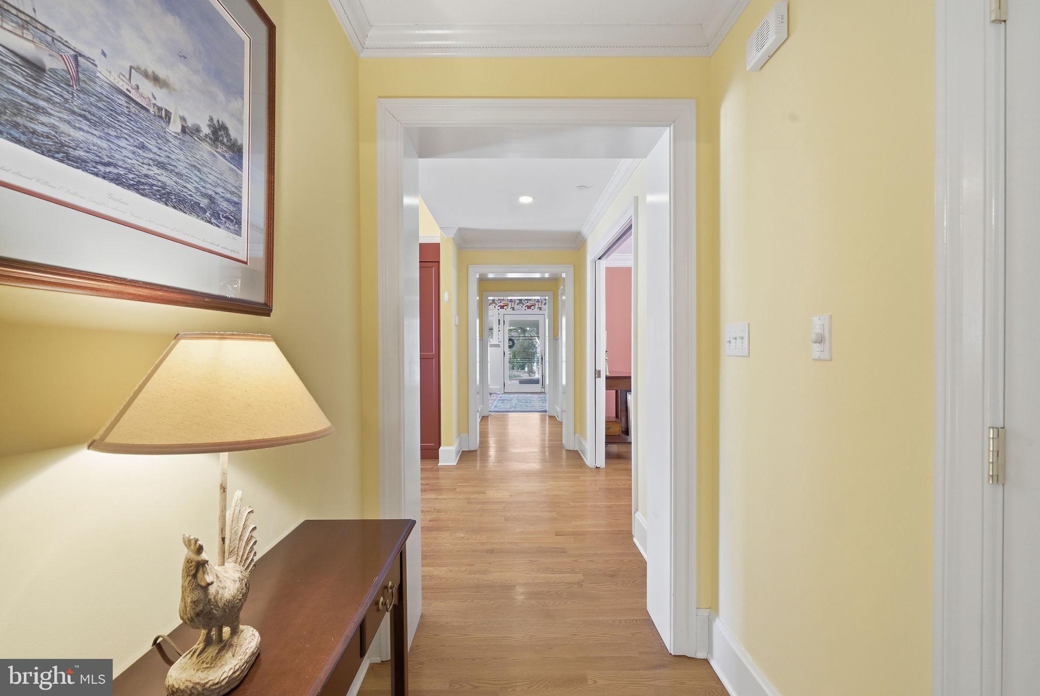 4573 Bringman Farm Road Oxford, MD 21654 - Photo 12 of 42 Hallway - Foyer to Kitchen, Dining Room, Sunroom