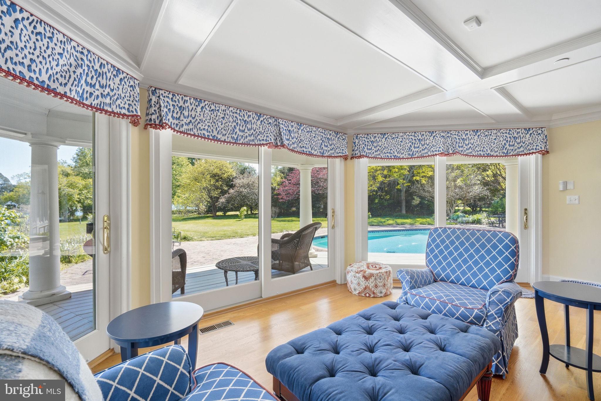 4573 Bringman Farm Road Oxford, MD 21654 - Photo 15 of 42 Living Room Poolside