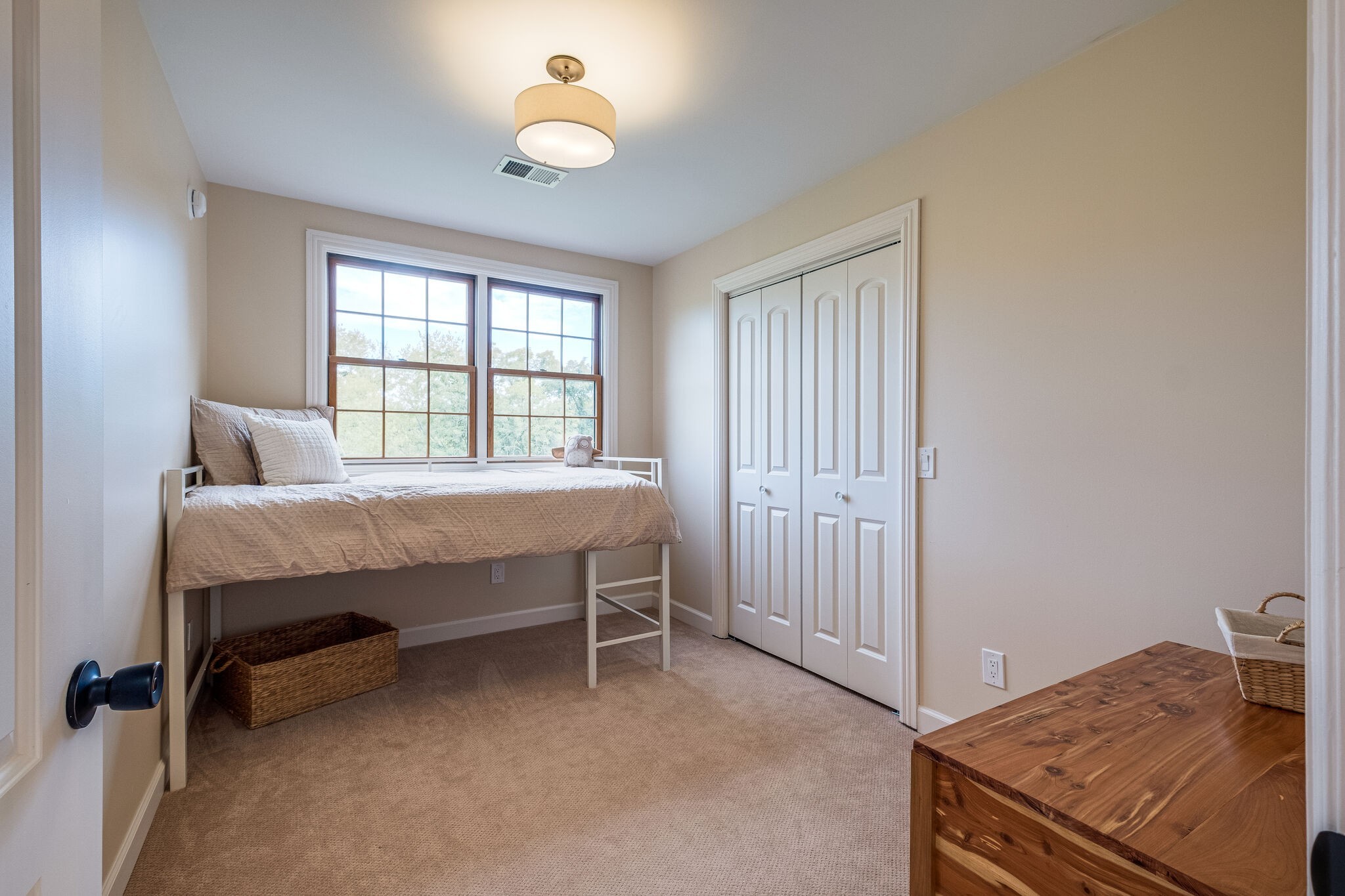 1177 Palmer Road Lebanon, TN 37090 - Photo 24 of 29 a bedroom with a bed and a chandelier