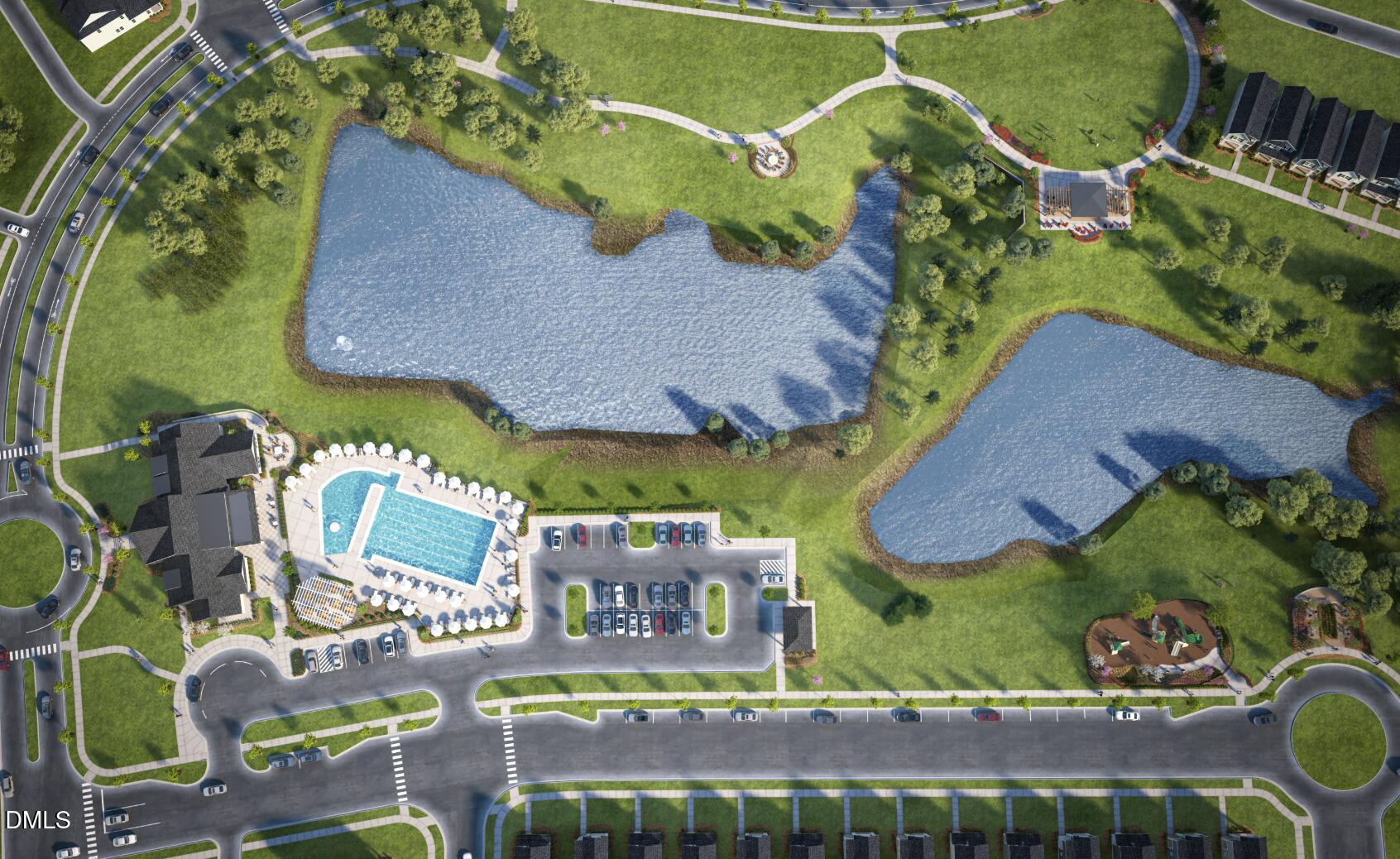 1163 Lamplighter Drive Raleigh, NC 27604 - Photo 17 of 24 an aerial view of a house a yard and outdoor seating