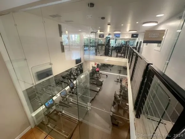 a view of a room with chairs