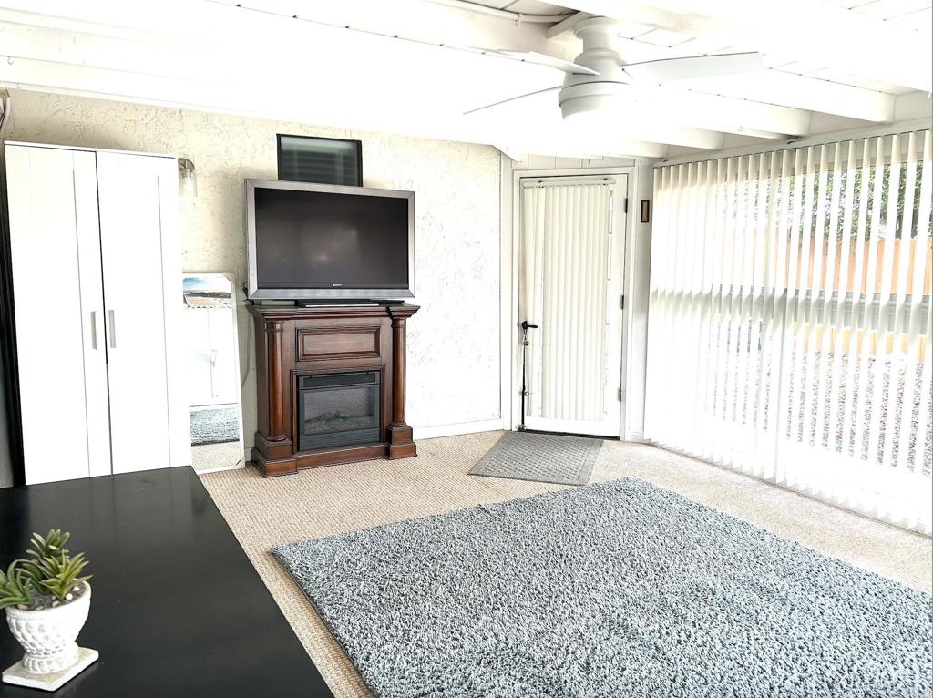 3594 Newland Road Oceanside, CA 92056 - Photo 23 of 44 a living room with a flat screen tv and a fireplace