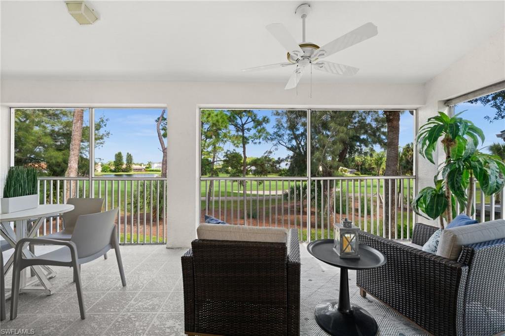 13100 Hamilton Harbour Drive, Unit G11 Naples, FL 34110 - Photo 3 of 32 a view of a porch with furniture