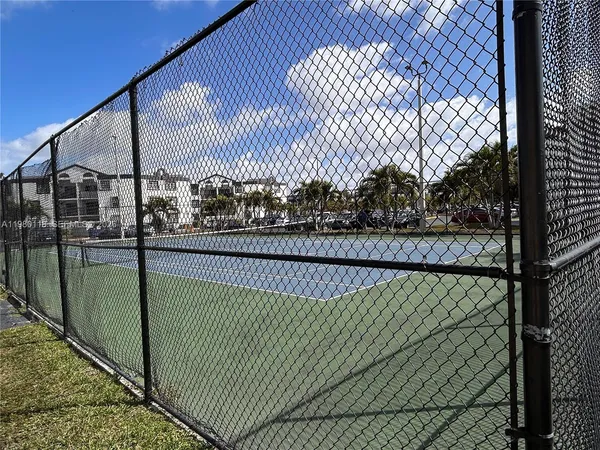 a view of a tennis court