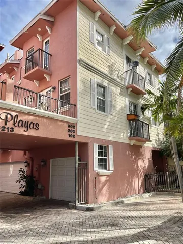 a front view of a building