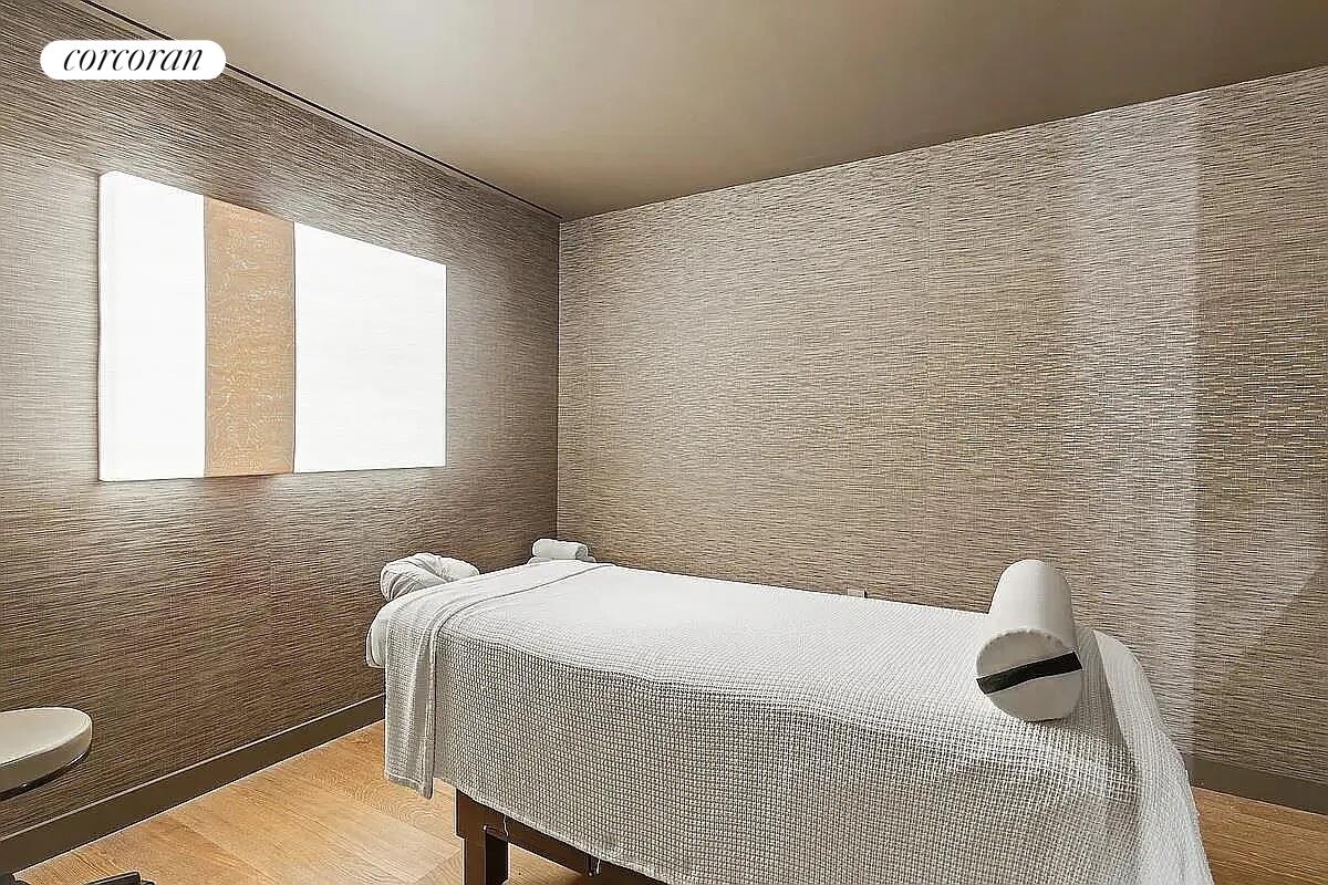 101 Warren Street, Unit 1450 Manhattan, NY 10007 - Photo 18 of 20 a bedroom with a bed and a window