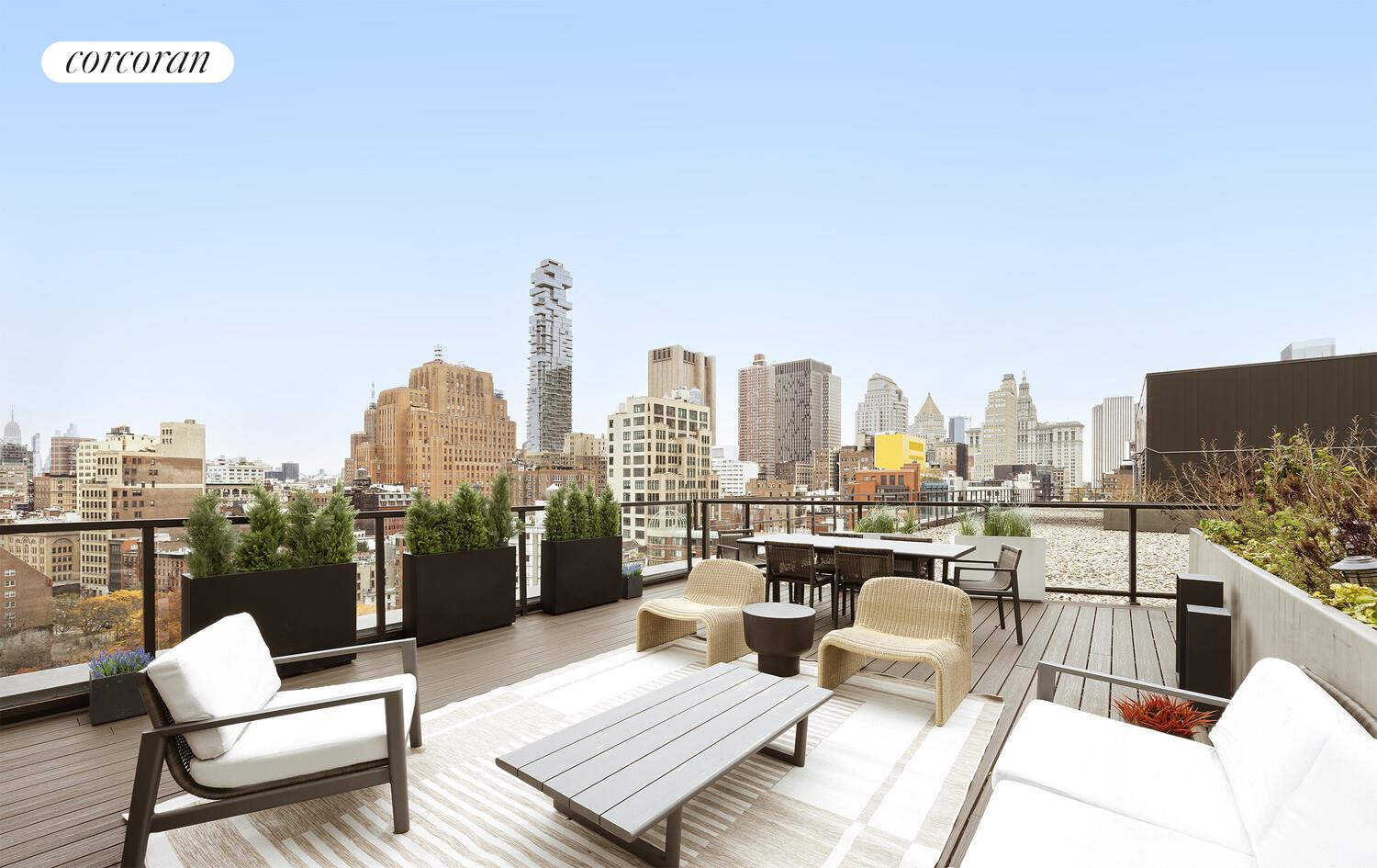 101 Warren Street, Unit 1450 Manhattan, NY 10007 - Photo 6 of 20 a view of roof deck with seating space