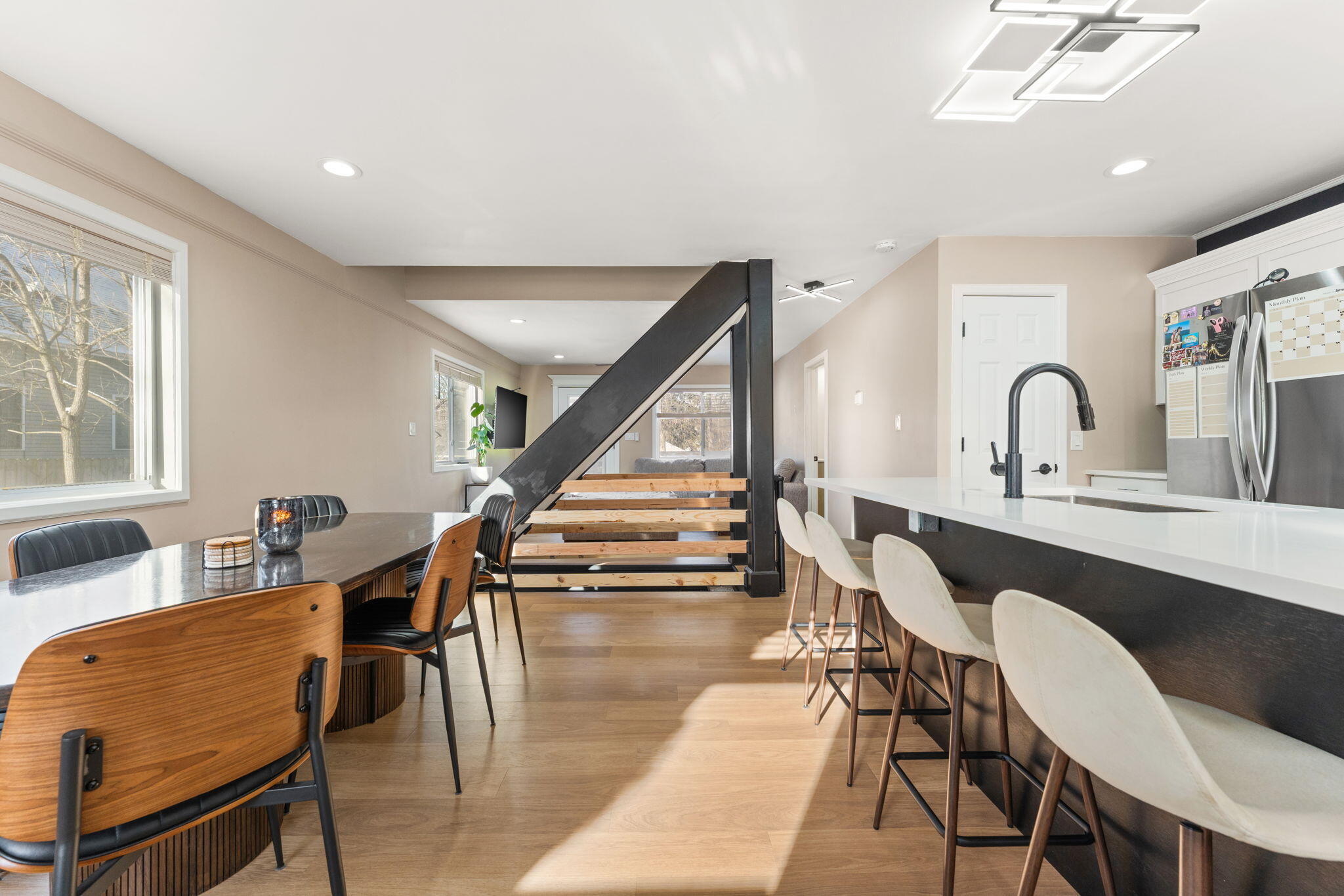 303 Union Street Valparaiso, IN 46383 - Photo 3 of 30 a dining room with furniture entryway and wooden floor