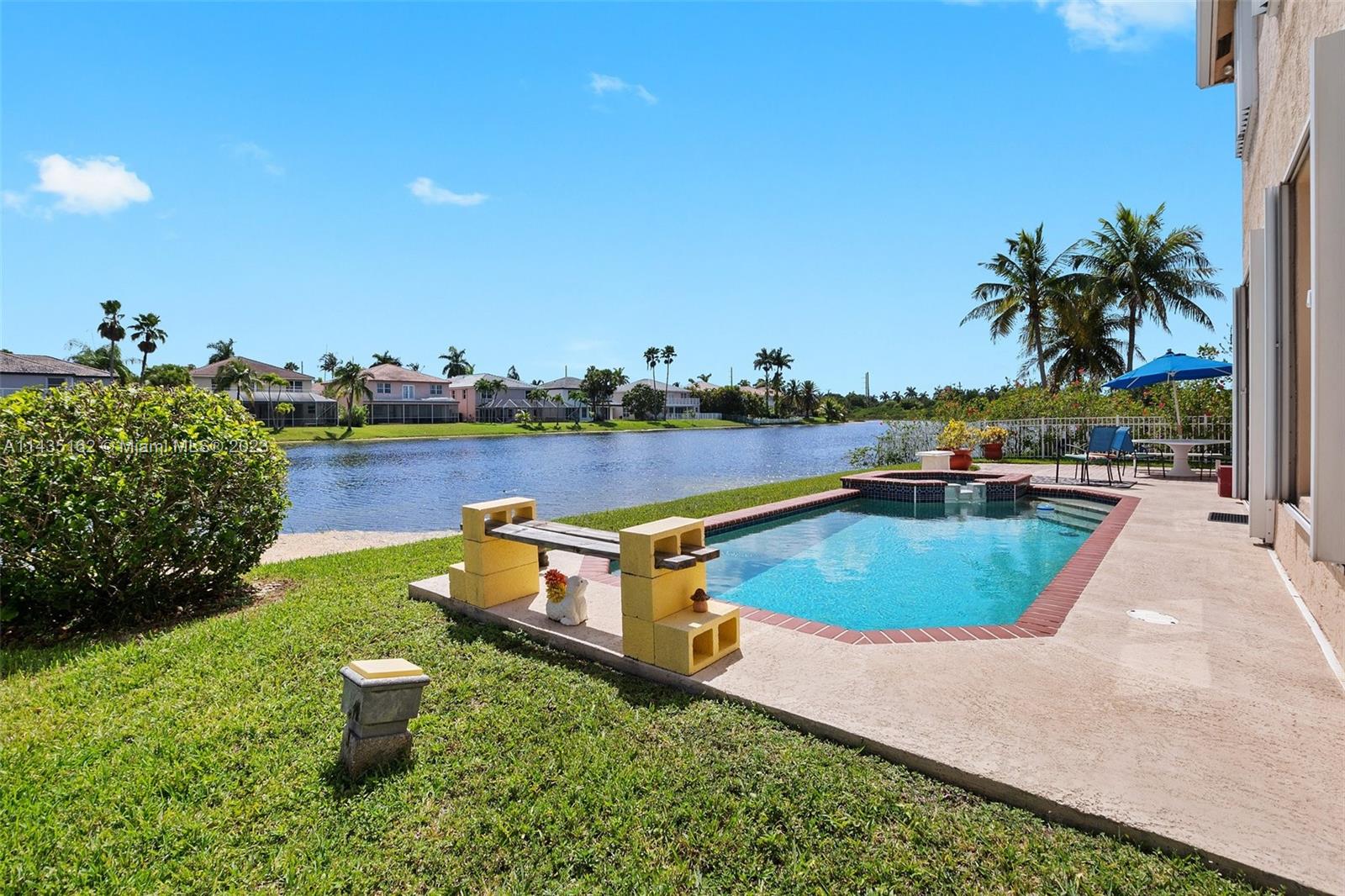 3165 Southwest 176th Way Miramar, FL 33029 - Photo 22 of 32 an aerial view of a house with a yard and lake view