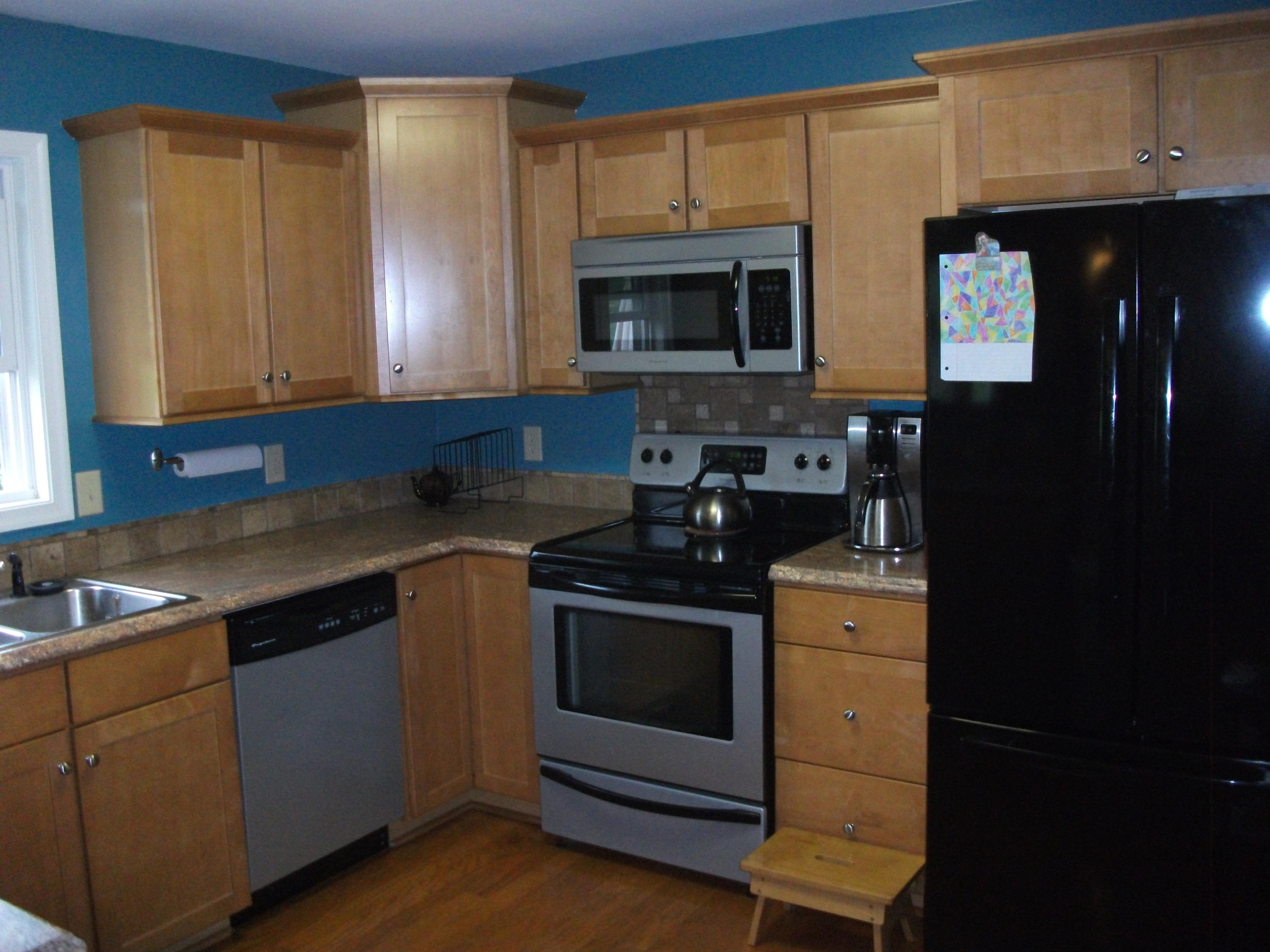 930 Calico Rock Road Rocky Mount, VA 24151 - Photo 6 of 34 a kitchen with stainless steel appliances a stove a microwave a sink and cabinets