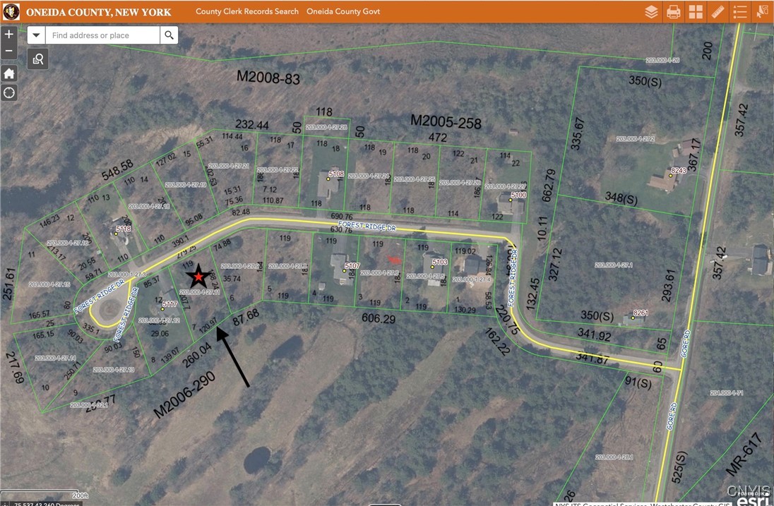 Lot 7 Forest Ridge Drive Rome, NY 13440 - Photo 7 of 7 County Clerk Record Tax Map