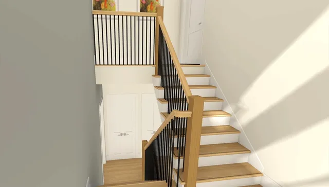 a view of entryway with a front door