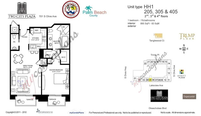 $4,500 | 701 South Olive Avenue, Unit 305, West Palm Beach, FL 33401