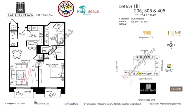 $4,500 | 701 South Olive Avenue, Unit 305, West Palm Beach, FL 33401