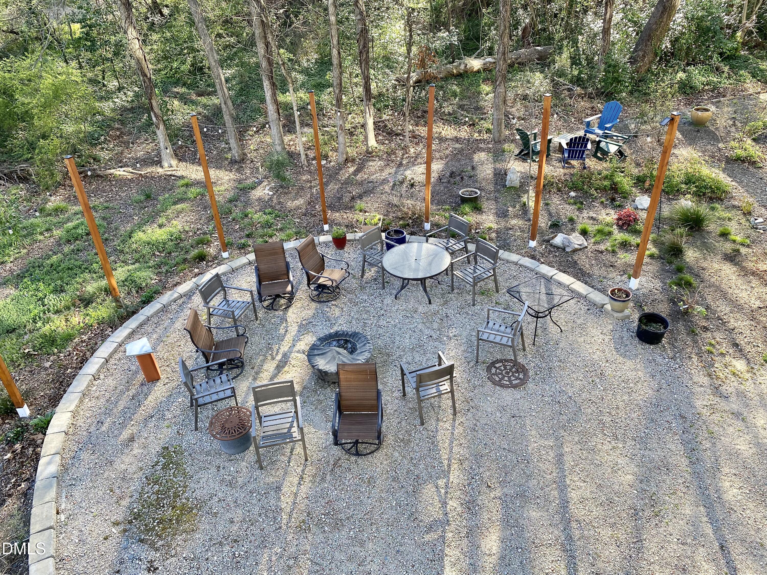 610 Trent Drive, Unit 403 Durham, NC 27705 - Photo 38 of 51 a view of a chairs and table in the outdoor space
