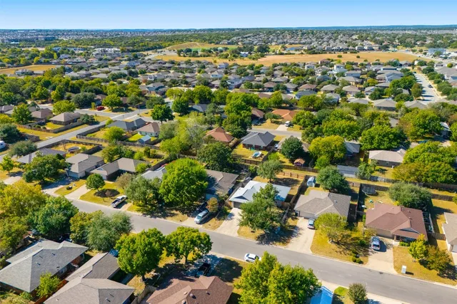 an aerial view of a city