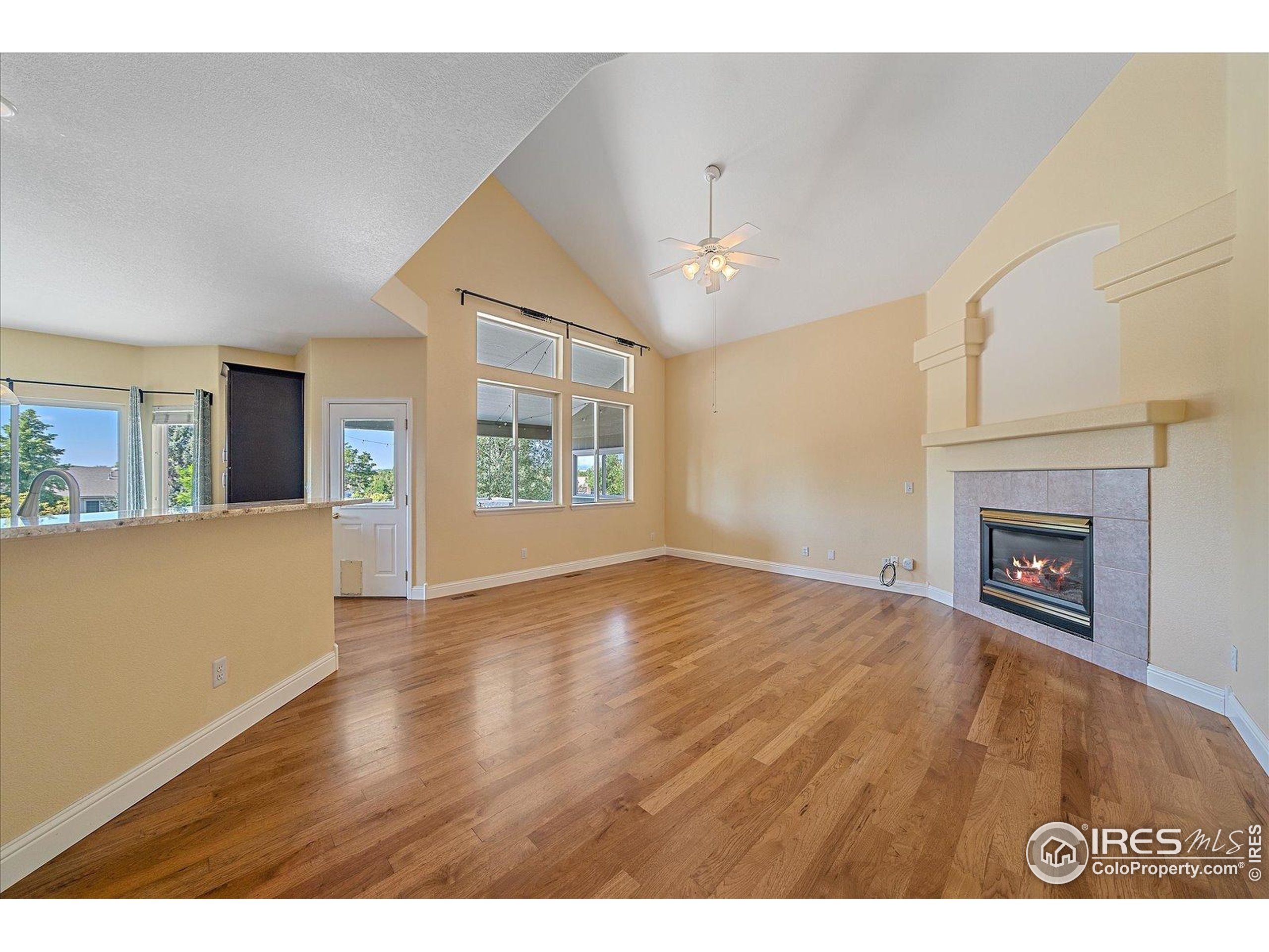 1320 West 12th Avenue Broomfield, CO 80020 - Photo 11 of 50 a view of empty room with wooden floor and fireplace