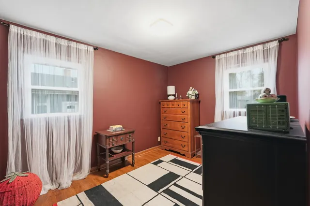 a room with furniture and a window