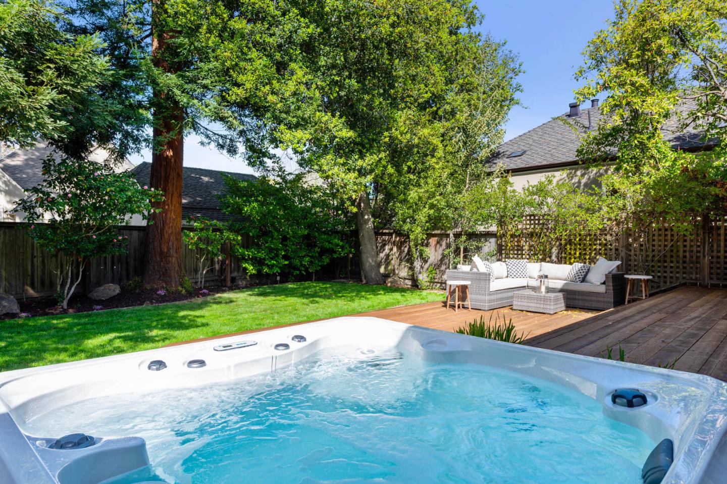 721 Occidental Avenue San Mateo, CA 94402 - Photo 50 of 60 a view of a backyard with sitting area