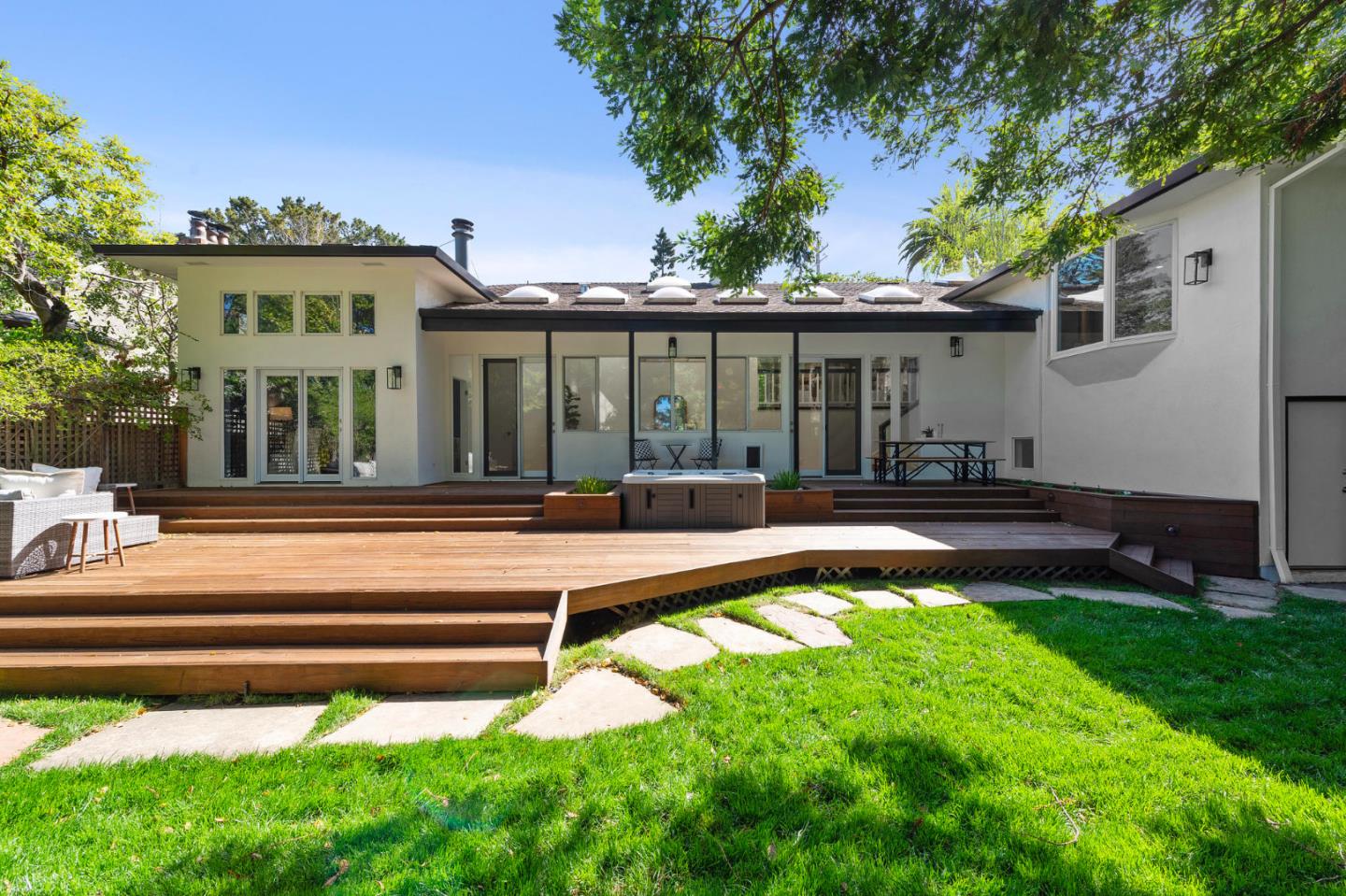 721 Occidental Avenue San Mateo, CA 94402 - Photo 53 of 60 a view of a house with a swimming pool