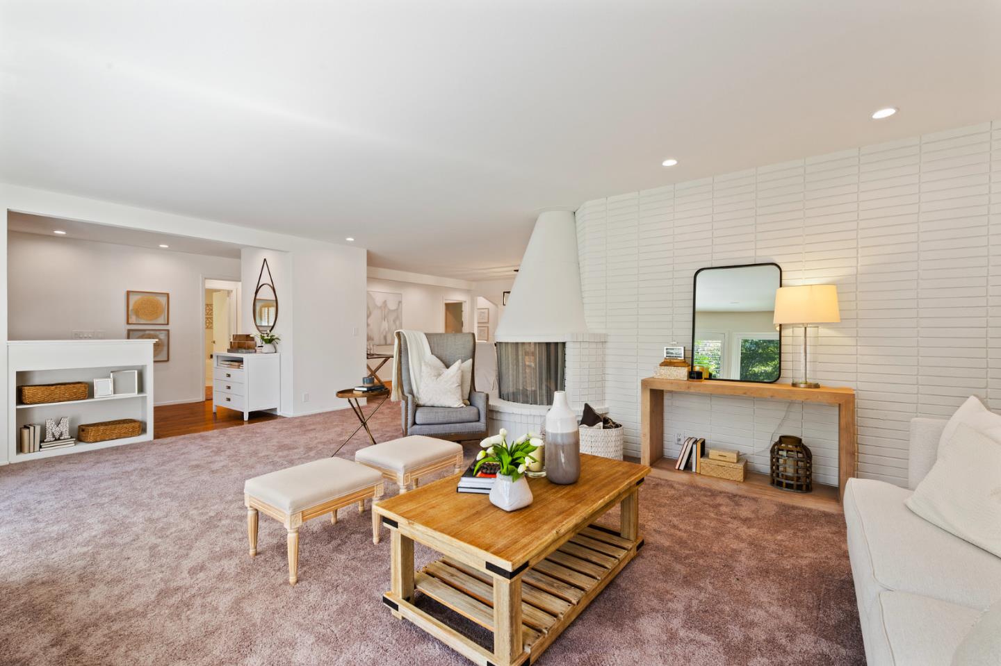 721 Occidental Avenue San Mateo, CA 94402 - Photo 10 of 60 a living room with furniture and a fireplace