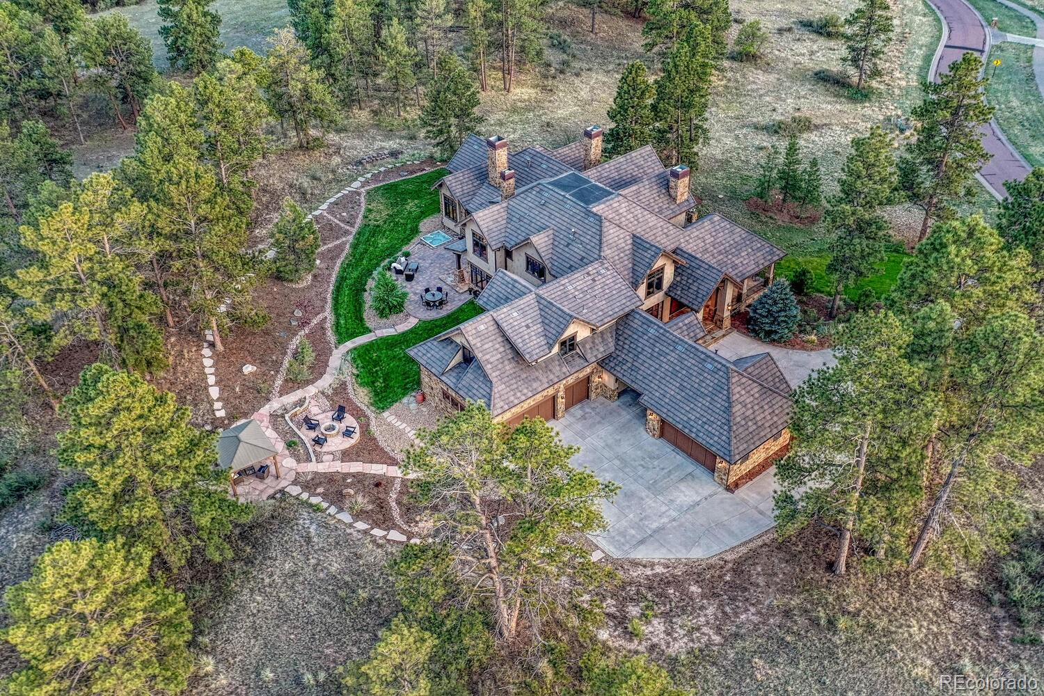 7959 Forest Keep Circle Parker, CO 80134 - Photo 36 of 40 an aerial view of residential house with outdoor space