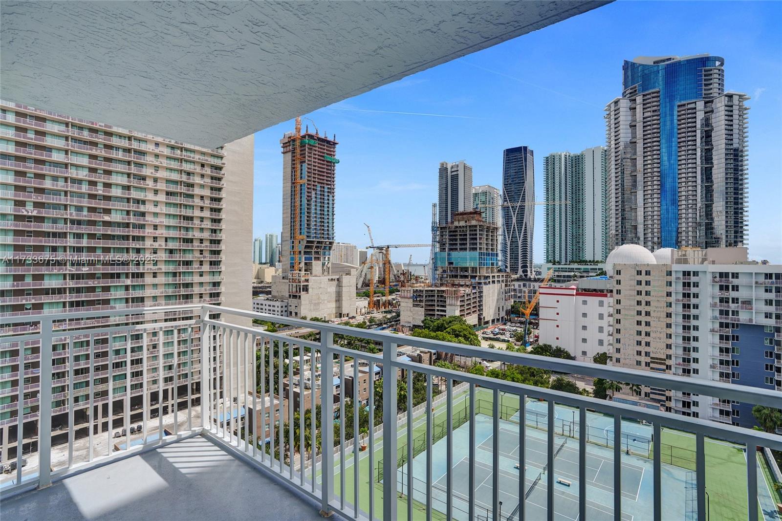 850 North Miami Avenue, Unit W1810 Miami, FL 33136 - Photo 15 of 31 a view of balcony with city