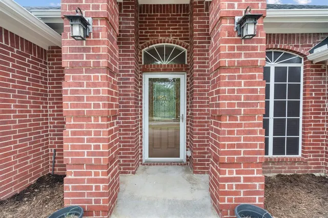 a front view of a building